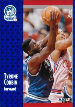 1991 FLEER #122 Tyrone Corbin - Standard
