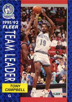 1991 FLEER #387 Tony Campbell - Standard