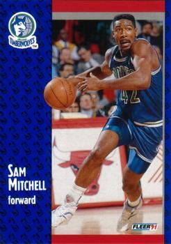 1991 FLEER #123 Sam Mitchell - Standard