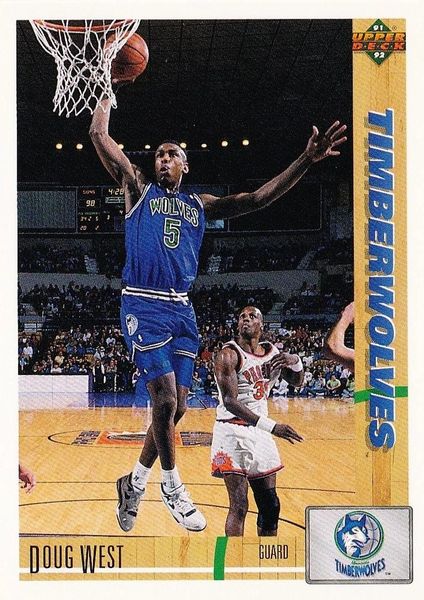 1991 Upper Deck Timberwolves #269 Doug West - Standard