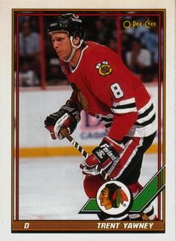 1991 O-Pee-Chee #255 Trent Yawney - Standard