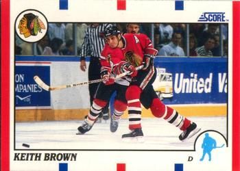 1990 Score American #161 Keith Brown - Standard