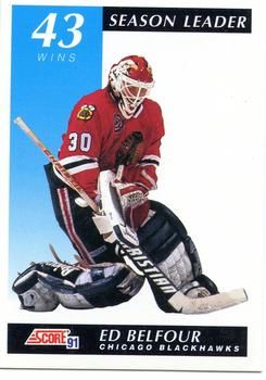 1991 Score American #410 Ed Belfour - Standard