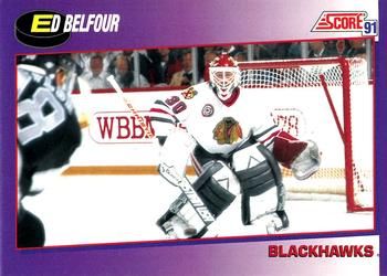 1991 Score American #290 Ed Belfour - Standard