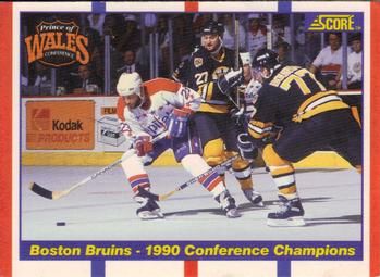 1990 Score American #368 Boston Bruins vs. Washington Capitals - Standard