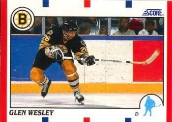 1990 Score American #97 Glen Wesley - Standard