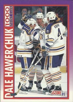 1991 Score American #376 Dale Hawerchuk - Standard