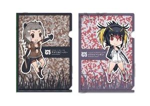 Petit Clear File Folder 2 Sets "Kemono Friends (American Beaver & Rockhopper Penguin)" by Kadokawa