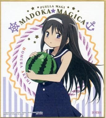Shikishi Art "Puella Magi Madoka Magica (Homura Akemi)" by Bandai