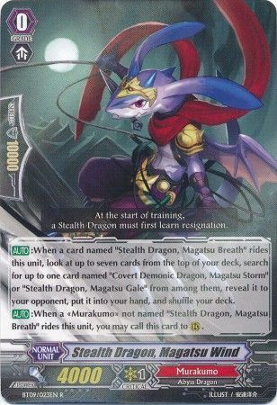 BT09/023EN (R) Stealth Dragon, Magatsu Wind