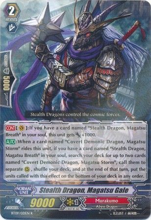 BT09/021EN (R) Stealth Dragon, Magatsu Gale