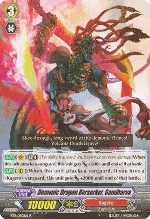 BT11/030EN (R) Demonic Dragon Berserker, Gandharva