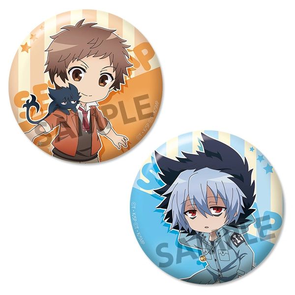 Can Badge Set Pikuriru! "Servamp Movie: Alice in the Garden (Mahiru & Kuro)" by Hobby Stock