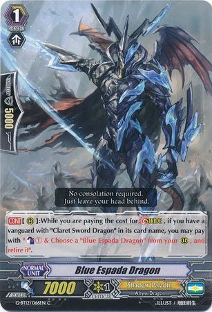 G-BT12/066EN (C) Blue Espada Dragon