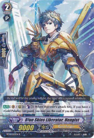 BT14/025EN (R) Blue Skies Liberator, Hengist