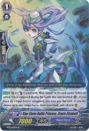 BT15/039EN (R) Blue Storm Battle Princess, Crysta Elizabeth