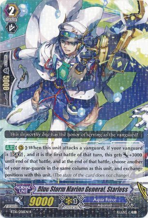 BT16/056EN (R) Blue Storm Marine General, Starless