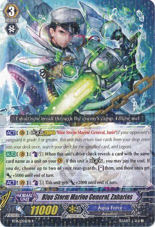 BT16/054EN (R) Blue Storm Marine General, Zaharias