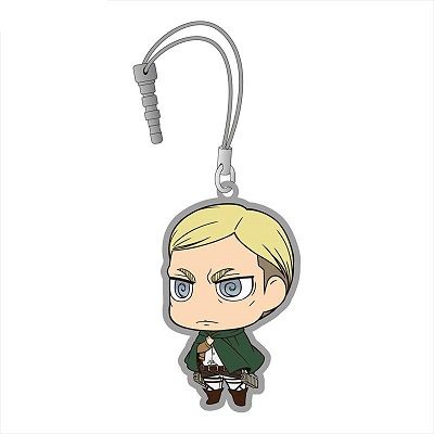 Chimi Shingeki Earphone Jack Rubber Mascot 3 "Attack on Titan (Erwin)" by Union Creative International