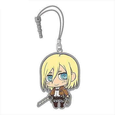 Chimi Shingeki Earphone Jack Rubber Mascot 3 "Attack on Titan (Christa)" by Union Creative International