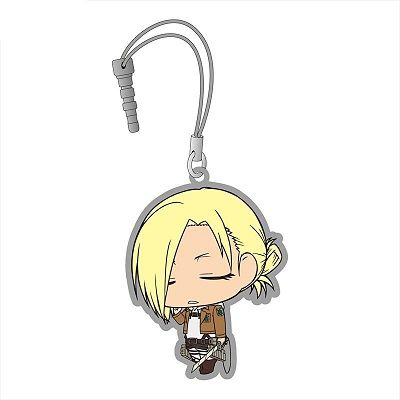 Chimi Shingeki Earphone Jack Rubber Mascot 3 "Attack on Titan (Annie)" by Union Creative International