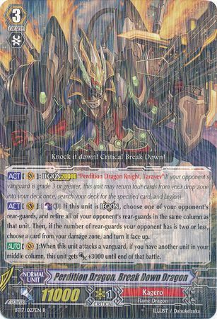 BT17/027EN (R) Perdition Dragon, Break Down Dragon