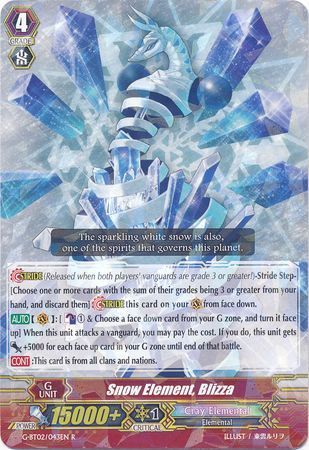 G-BT02/043EN (R) Snow Element, Blizza