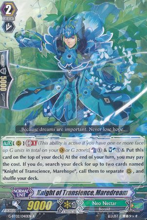 G-BT02/040EN (R) Knight of Transience, Maredream