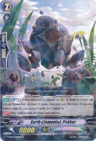 G-BT03/044EN (R) Earth Elemental, Pokkur