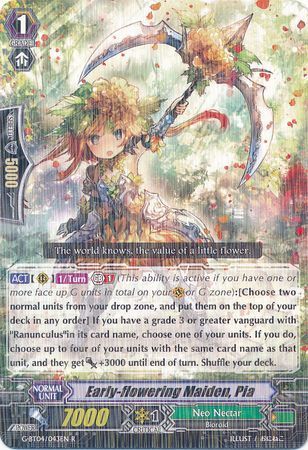 G-BT04/043EN (R) Early-flowering Maiden, Pia