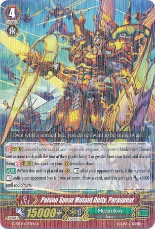 G-BT04/037EN (R) Poison Spear Mutant Deity, Paraspear