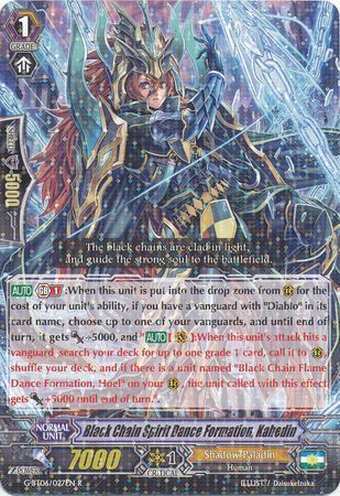 G-BT06/027EN (R) Black Chain Spirit Dance Formation, Kahedin