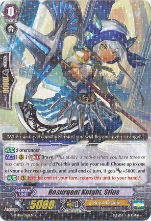 G-BT06/026EN (R) Resurgent Knight, Stius