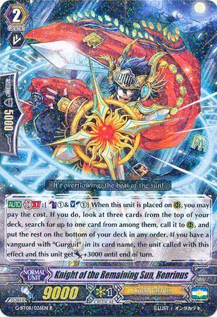 G-BT08/026EN (R) Knight of the Remaining Sun, Henrinus