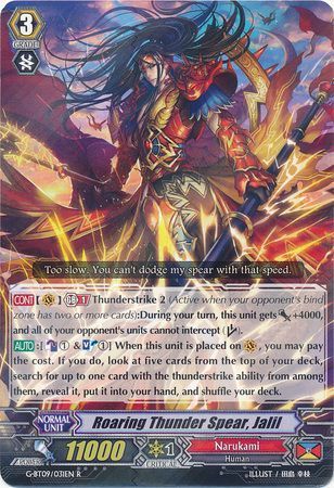 G-BT09/031EN (R) Roaring Thunder Spear, Jalil