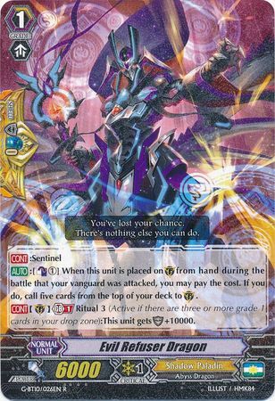 G-BT10/026EN (R) Evil Refuser Dragon