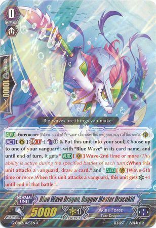 G-CB02/023EN (R) Blue Wave Dragon, Dagger Master Dracokid