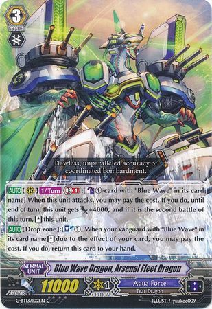 G-BT13/102EN (C) Blue Wave Dragon, Arsenal Fleet Dragon