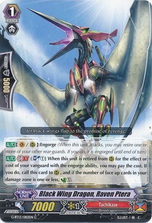 G-BT13/082EN (C) Black Wing Dragon, Raven Ptera