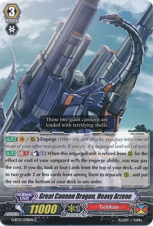 G-BT13/078EN (C) Great Cannon Dragon, Heavy Arzene