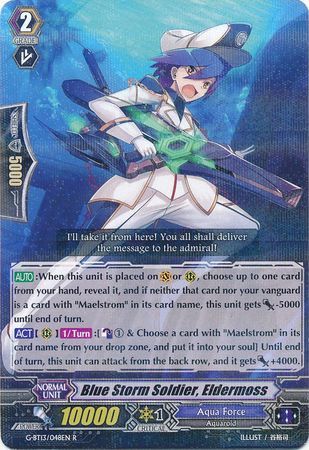 G-BT13/048EN (R) Blue Storm Soldier, Eldermoss