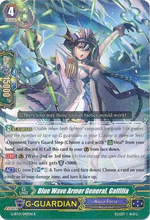 G-BT13/047EN (R) Blue Wave Armor General, Galfilia