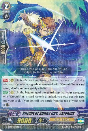 G-BT13/034EN (R) Knight of Sunny Day, Salonius