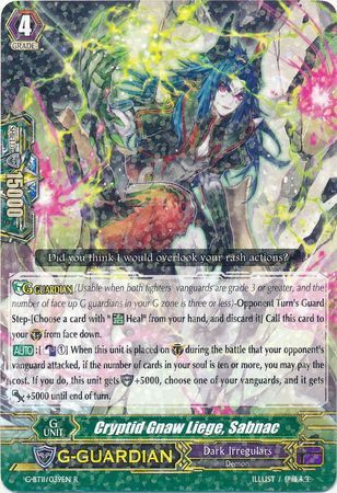 G-BT11/039EN (R) Cryptid Gnaw Liege, Sabnac