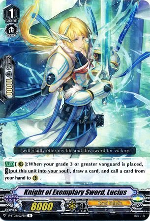 V-BT03/027EN (R) Knight of Exemplary Sword, Lucius