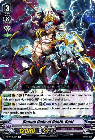 V-BT04/036EN (R) Demon Duke of Death, Baal