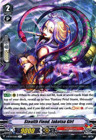 V-BT04/028EN (R) Stealth Fiend, Jakotsu Girl