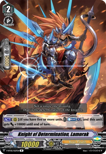 V-BT05/027EN (R) Knight of Determination, Lamorak