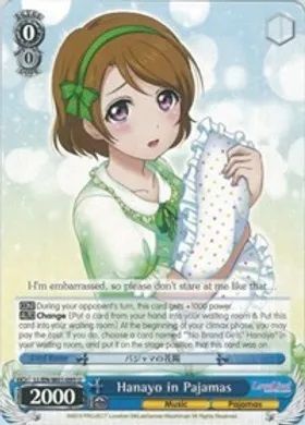 LL/EN-W01-095 (U) Hanayo in Pajamas