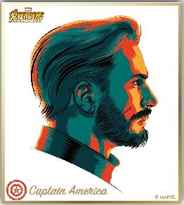 Visual Shikishi Collection "Avengers: Infinity War (Captain America)" by Ensky